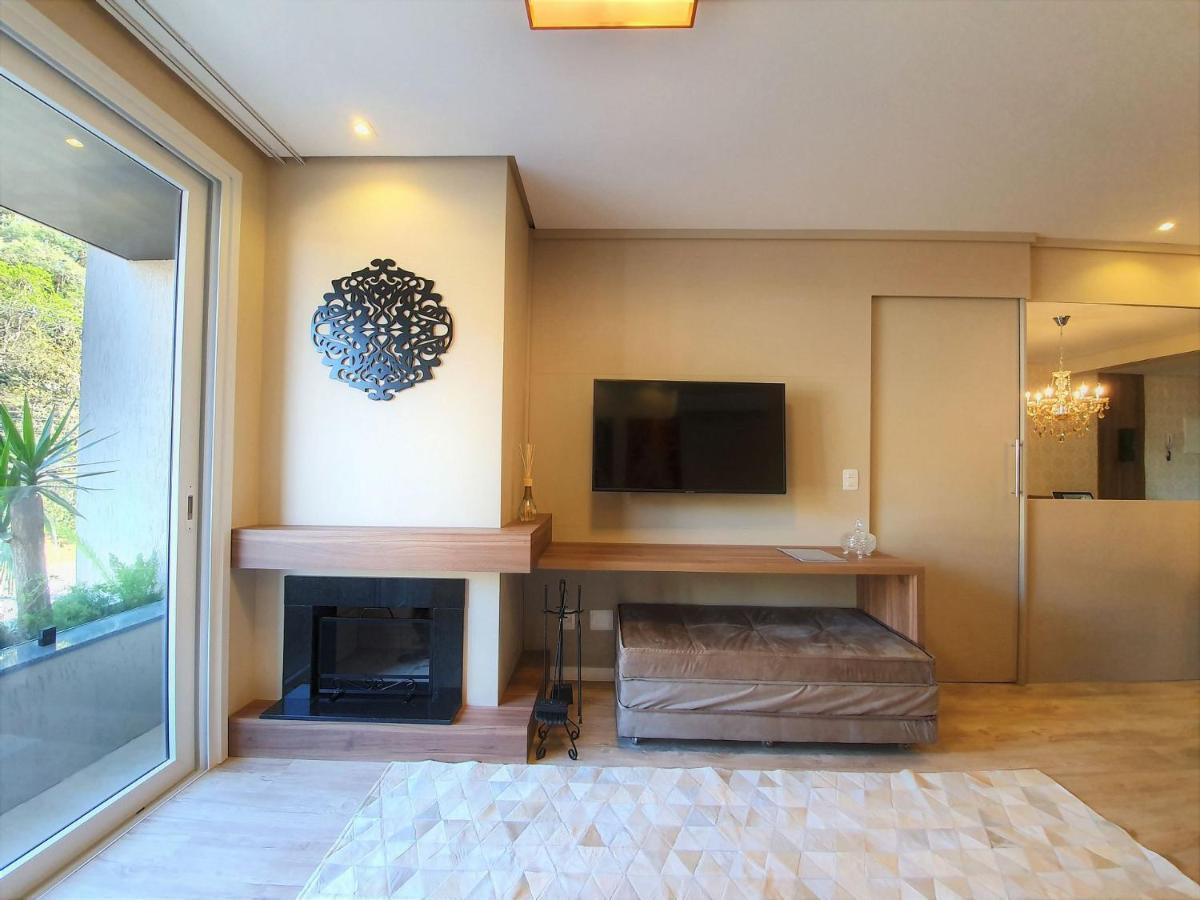 Apto de Luxo Centro de Gramado, 2 Suítes, Mobiliado e Equipado (201) Exterior foto