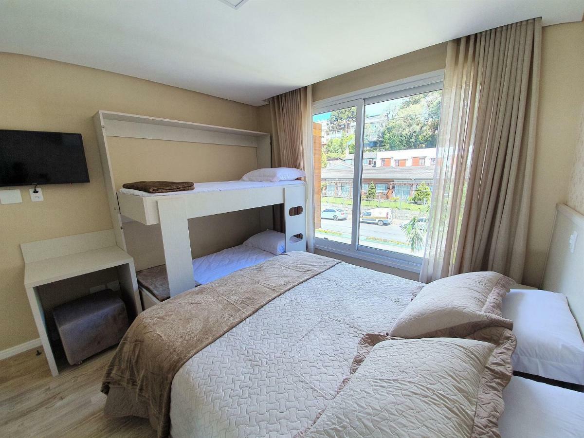 Apto de Luxo Centro de Gramado, 2 Suítes, Mobiliado e Equipado (201) Exterior foto